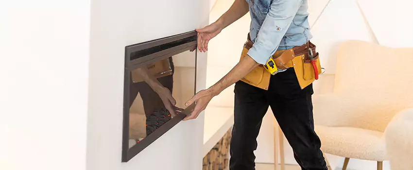 Metal Fireplace Installation in Peoria, Illinois