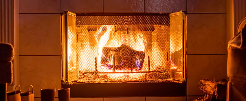 Mendota Hearth Landscape Fireplace Installation in Peoria, Illinois