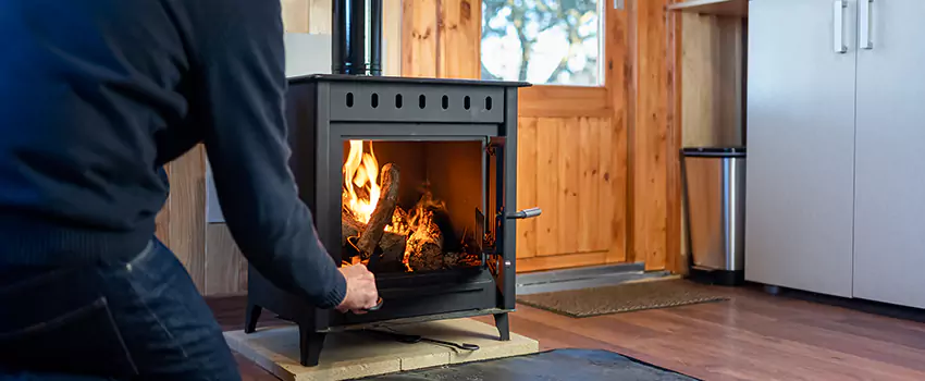 Open Hearth Wood Fireplace Installation in Peoria, IL