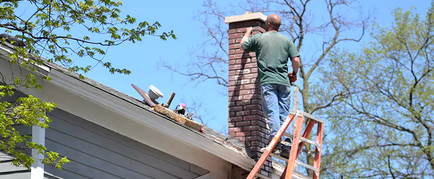 Vinyl and PVC Chimney Flashing Installation in Peoria, IL