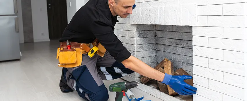 Fireplace Damaged Damper Frame Repair Services in Peoria, Illinois