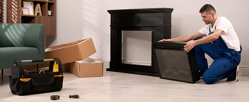 Old Rusted Metal Fireplace Repair And Replacement in Peoria, IL